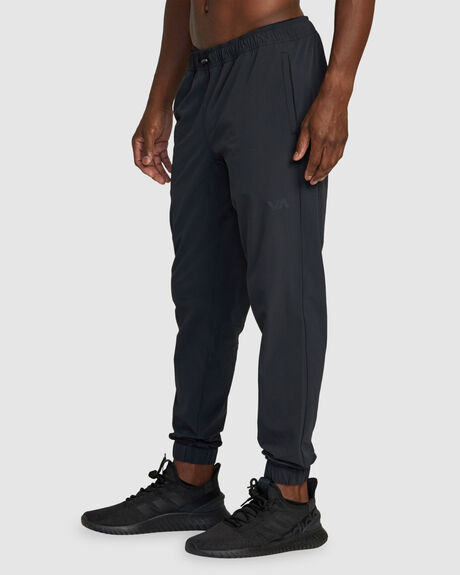 BLACK MENS CLOTHING RVCA PANTS - AVYNP00217-BLK