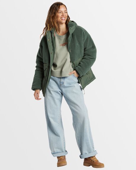 TREEHUGGER WOMENS CLOTHING BILLABONG COATS + JACKETS - EBJJK00150-GPL0