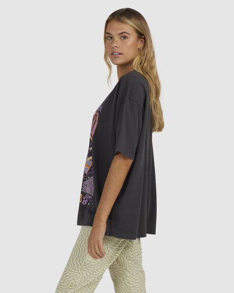 OFF BLACK WOMENS CLOTHING BILLABONG TEES - UBJZT00273-OFB
