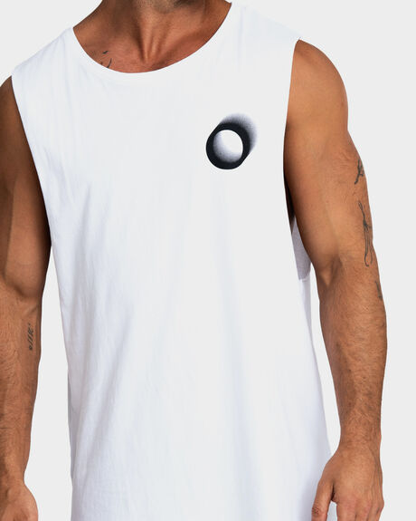 WHITE MENS CLOTHING ONEBYONE SINGLETS + TANKS - OBO-1026-S