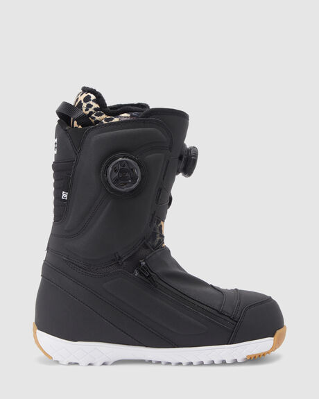 BLACK LEOPARD SNOW WOMENS DC SHOES SNOWBOARD BOOTS - ADJO100034-LEO