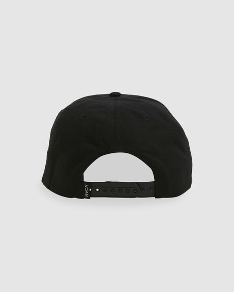 BLACK MENS ACCESSORIES RVCA HEADWEAR - UVYHA00179-BLK