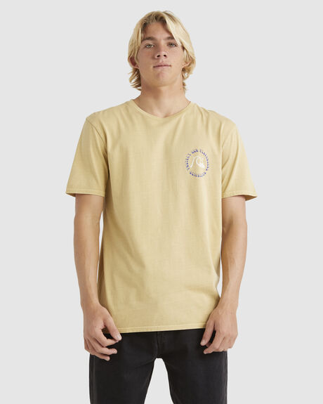TAOS TAUPE MENS CLOTHING QUIKSILVER GRAPHIC TEES - EQYZT07324-THY0