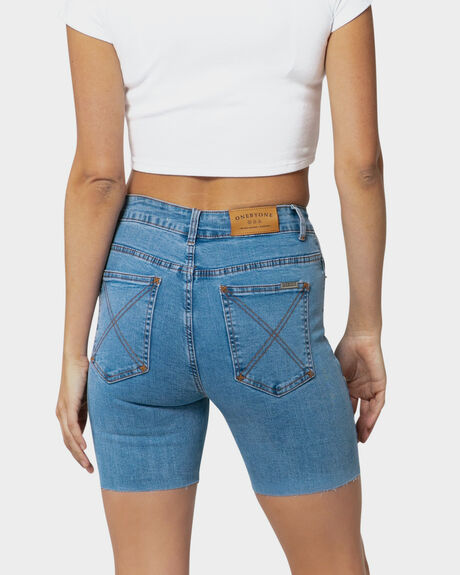 BLUE WOMENS CLOTHING ONEBYONE SHORTS - OBO-952-10