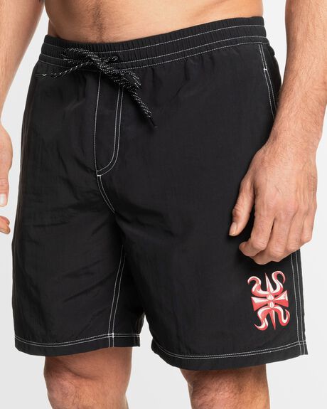 BLACK MENS CLOTHING QUIKSILVER BOARDSHORTS - AQYJV03185-KVJ0