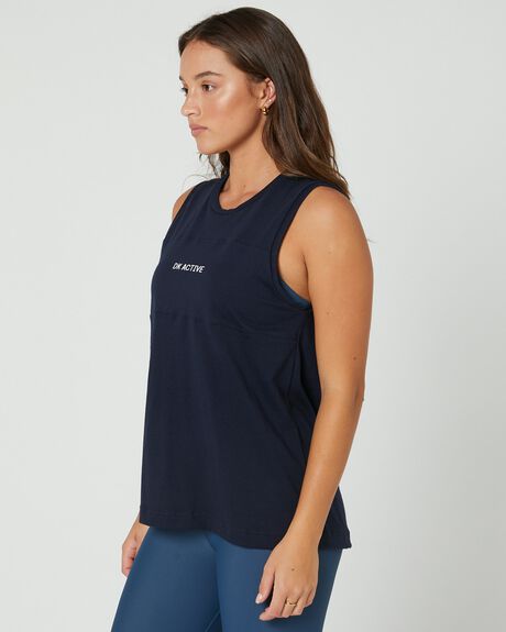 NAVY WOMENS ACTIVEWEAR DK ACTIVE TOPS - DK11-006-NVY-XS