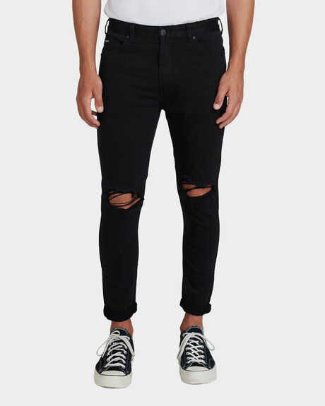 BLACK MENS CLOTHING STANDARD JEAN CO JEANS - 17554100037