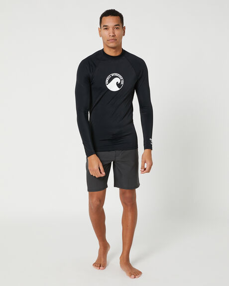 BLACK SURF MENS SWELL RASHVESTS - S5231151BLK