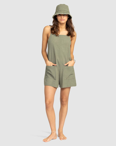 AGAVE GREEN WOMENS CLOTHING ROXY PLAYSUITS + OVERALLS - ERJWO03001-GZC0