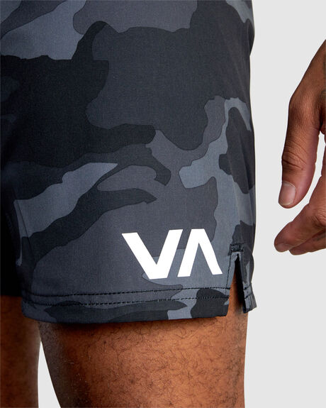 GREY CAMO MENS CLOTHING RVCA SPORTSWEAR - AVYWS00174-KZM6
