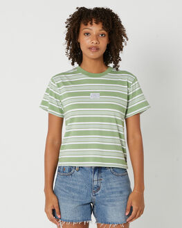 Striped womens t shirt top