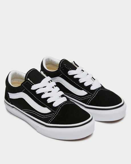 BLACK / TRUE WHITE KIDS BOYS VANS SNEAKERS - VN-0W9T6BT