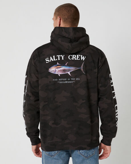 BLACK CAMO MENS CLOTHING SALTY CREW HOODIES - SCM45203-CAM