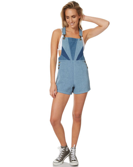STONE BLUE WOMENS CLOTHING AFENDS PLAYSUITS + OVERALLS - 51-02-096SBLUE