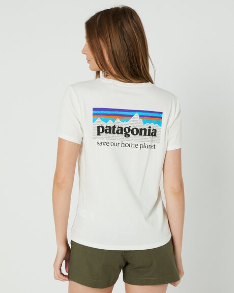 WHITE WOMENS CLOTHING PATAGONIA T-SHIRTS + SINGLETS - 37560-BCW-XS