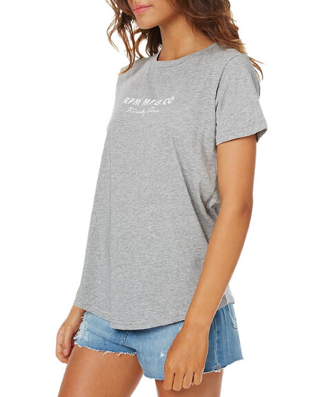 GREY MARL WOMENS CLOTHING RPM TEES - 6SWT01CGRY