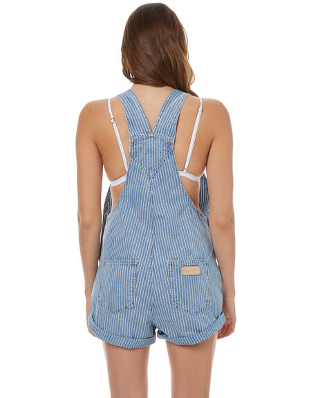 WHITE STRIPE WOMENS CLOTHING WRANGLER PLAYSUITS + OVERALLS - W-950863-DF7STP