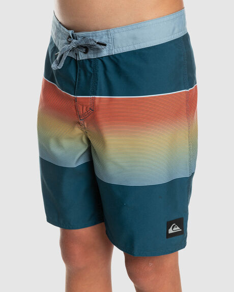 MAJOLICA BLUE KIDS BOYS QUIKSILVER BOARDSHORTS - EQBBS03653-BSM9