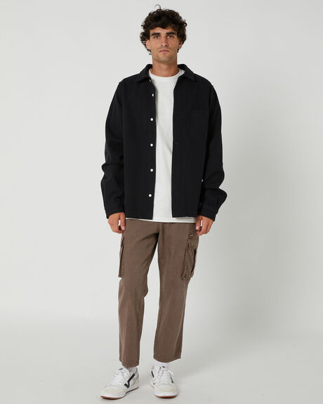 BLACK MENS CLOTHING MISFIT SHIRTS - MT036402BLACK