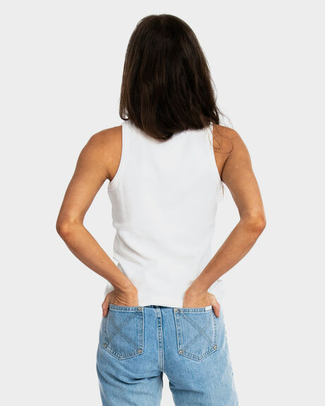 WHITE WOMENS CLOTHING ONEBYONE SINGLETS - OBO-1042-XS