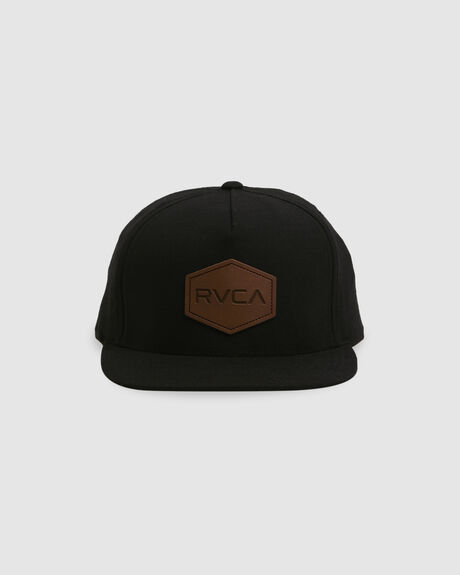 BLACK MENS ACCESSORIES RVCA HEADWEAR - UVYHA00132-BLK