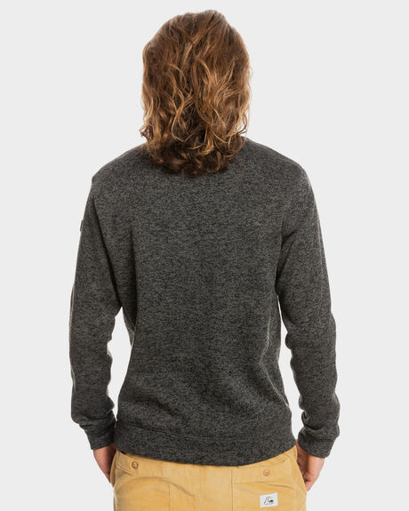 DARK GREY HEATHER MENS CLOTHING QUIKSILVER JUMPERS - EQYFT04544-KRPH