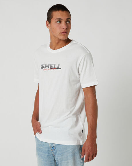 WHITE MENS CLOTHING SWELL T-SHIRTS + SINGLETS - SWMS24175_-WHT