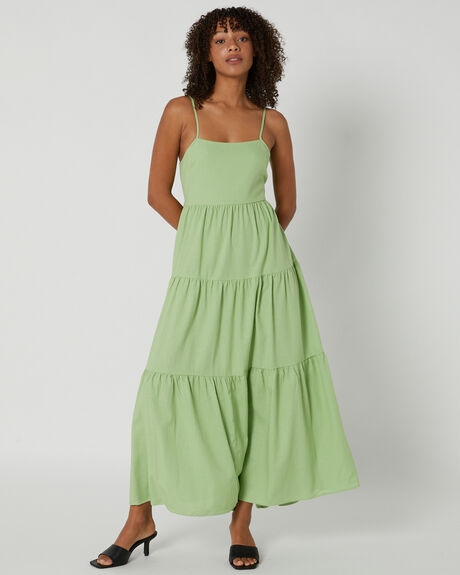 APPLE GREEN WOMENS CLOTHING GIRL AND THE SUN DRESSES - GS843DAPL
