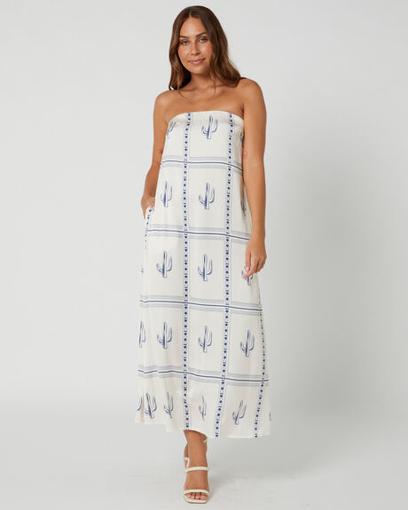 BLUE CACTUS WOMENS CLOTHING LOST IN LUNAR DRESSES - L2664-1