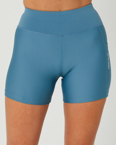 BLUE WOMENS ACTIVEWEAR FIRST BASE SHORTS - FB181577S-0