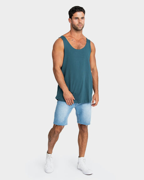 GREEN MENS CLOTHING ONEBYONE SINGLETS + TANKS - OBO-1032-S