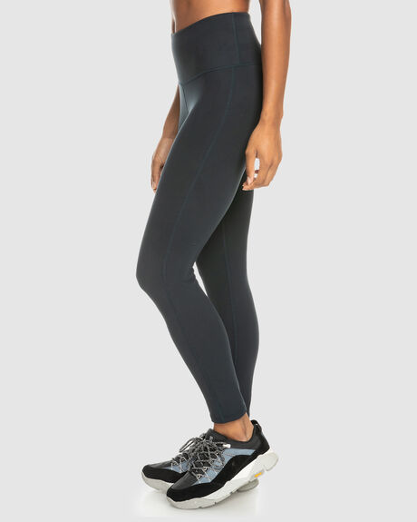 ANTHRACITE WOMENS ACTIVEWEAR ROXY LEGGINGS + PANTS - ERJNP03488-KVJ0