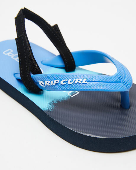 BLUE KIDS BOYS RIP CURL SLIDES + THONGS - 16CBOT0070