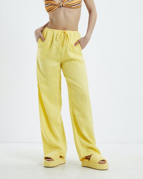 YELLOW WOMENS CLOTHING SUBTITLED PANTS - 52100900023
