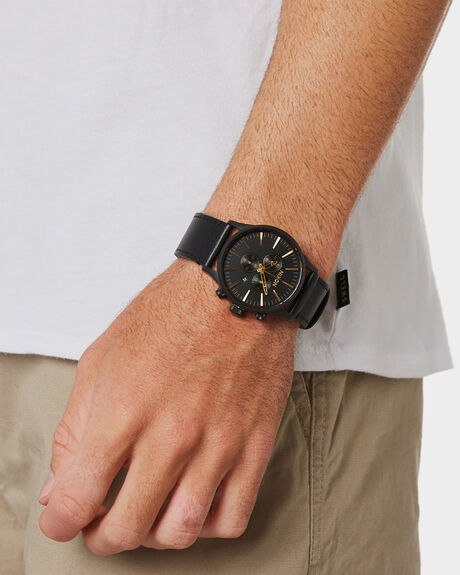MATTE BLACK GOLD MENS ACCESSORIES NIXON WATCHES - A405-3088-BLKGD