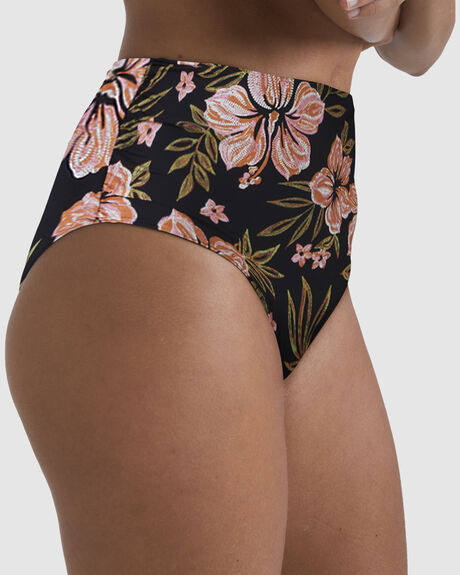 BLACK PEBBLE WOMENS SWIMWEAR BILLABONG BIKINI BOTTOMS - UBJX400491-BPB