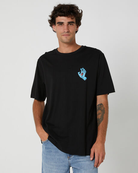 BLACK MENS CLOTHING SANTA CRUZ T-SHIRTS + SINGLETS - SM3220103BLK