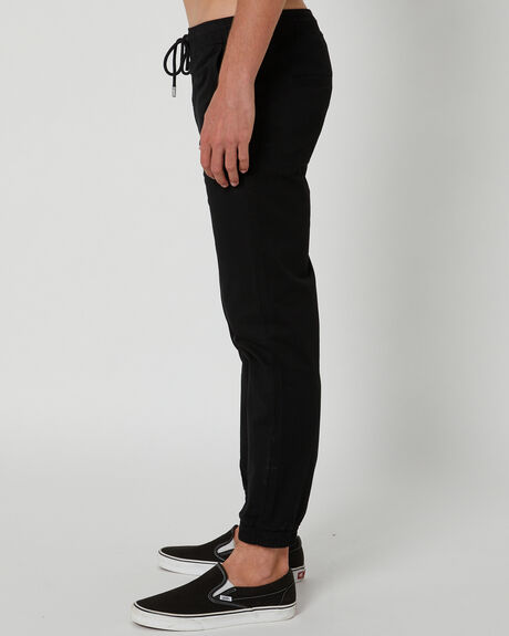 BLACK MENS CLOTHING SWELL PANTS - SWMS23212BLK