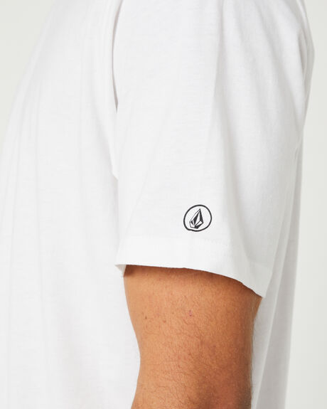 WHITE MENS CLOTHING VOLCOM BASIC TEES - A5032274WHT