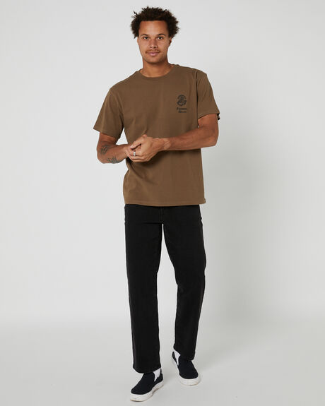 BROWN MENS CLOTHING FORMER GRAPHIC TEES - FTE-23110BRN