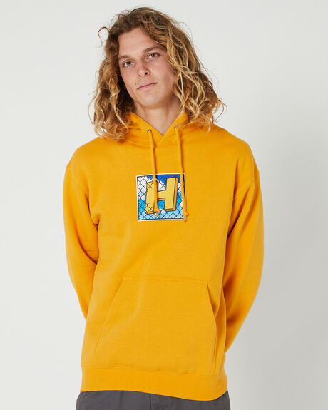 GOLD MENS CLOTHING HUF HOODIES - PF00569-GOLD