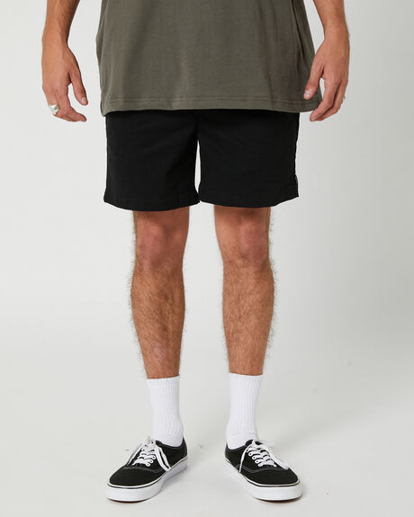 BLACK MENS CLOTHING SWELL SHORTS - SWMS23217BLK