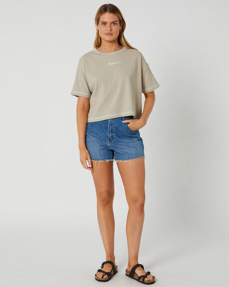 TAUPE WOMENS CLOTHING DEPACTUS T-SHIRTS + SINGLETS - DEWW23325TAP