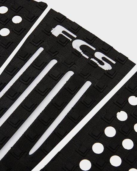 BLACK WHITE SURF ACCESSORIES FCS TAILPADS - FJW06BLKWH