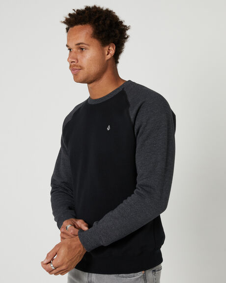 BLACK MENS CLOTHING VOLCOM JUMPERS - A4632215BLK