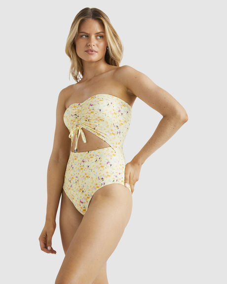 YELLOW WOMENS SWIMWEAR BILLABONG ONE PIECES - UBJX100278-YLW