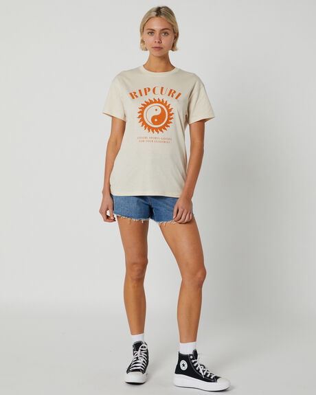 OFF WHITE WOMENS CLOTHING RIP CURL T-SHIRTS + SINGLETS - 083WTE0003