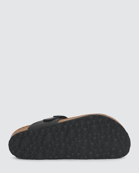 BLACK WOMENS FOOTWEAR GENUINS SLIDES + THONGS - G101110-36