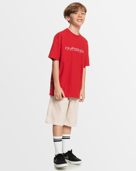 SALSA KIDS YOUTH BOYS QUIKSILVER T-SHIRTS + SINGLETS - UQBZT03455-RZM0