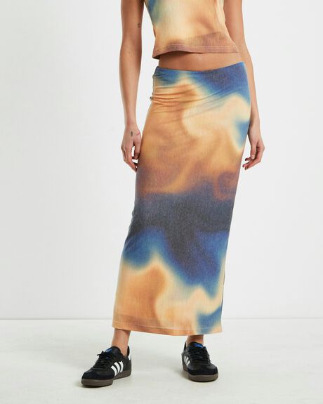 Neon Hart Amina Low Rise Split Mini Skirt Multi SurfStitch